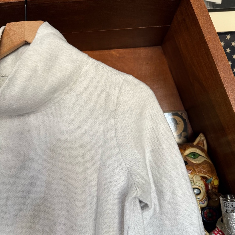 J. Crew - Wool Blend Cream Knit Loose Turtleneck Sweater - Women’s Small